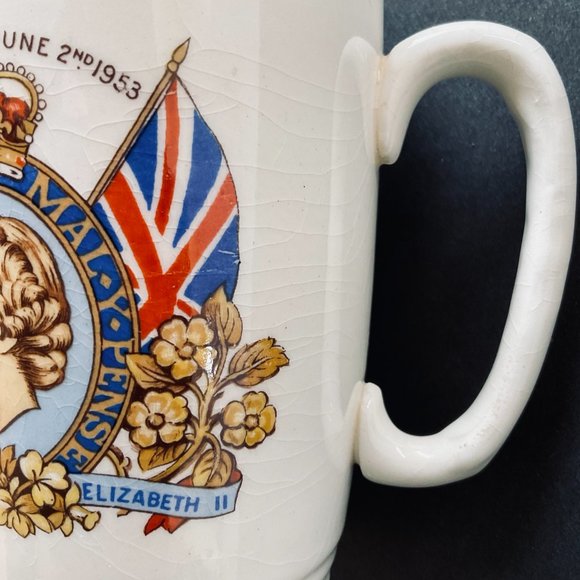 VINTAGE & Rare "Queen Elizabeth II" Coronation Mug June 2, 1953 - Picture 6 of 6